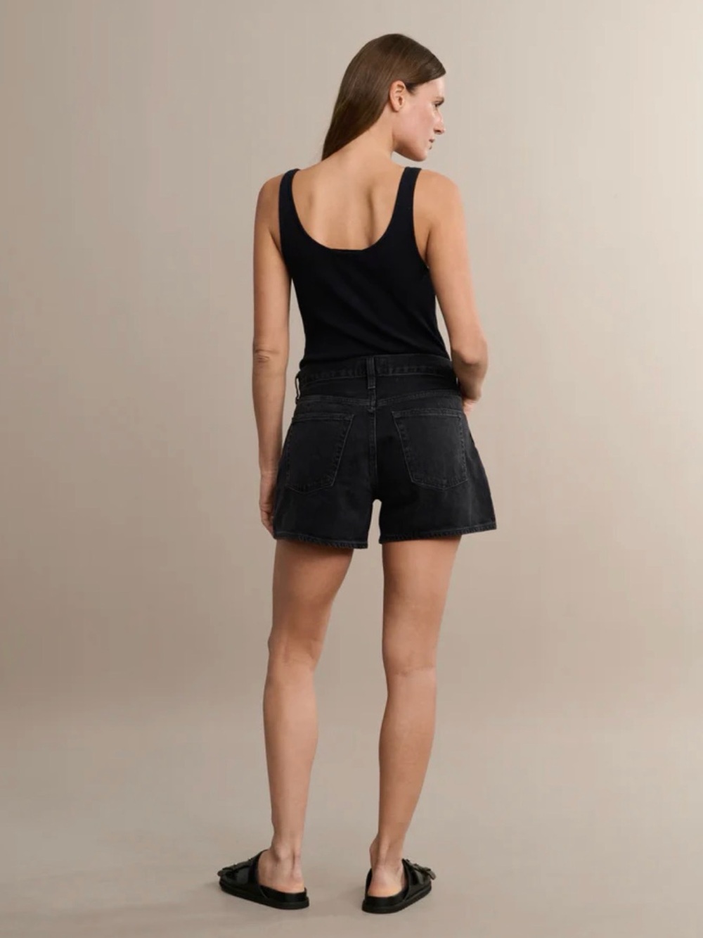 Agolde Parker Long Short in Black - Size 26 - Picture 3 of 10